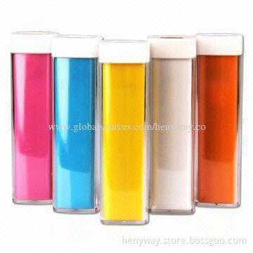 Lipstick Series Power Banks with 2-3 Hours Charging Time, Various Colors Available